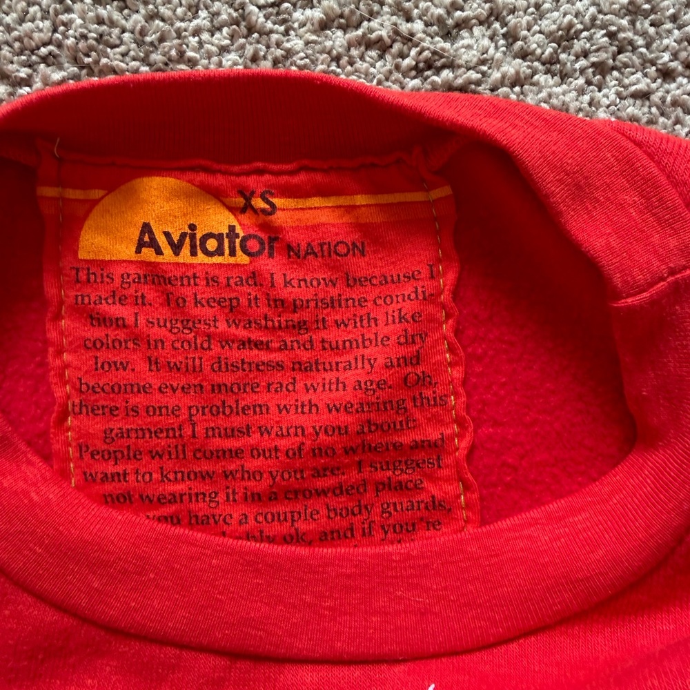 Aviator Nation lightning bolt crewneck - Picture 3 of 4